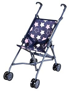 Knorrtoys 12643 - Puppenbuggy SIM - Star Blue pink