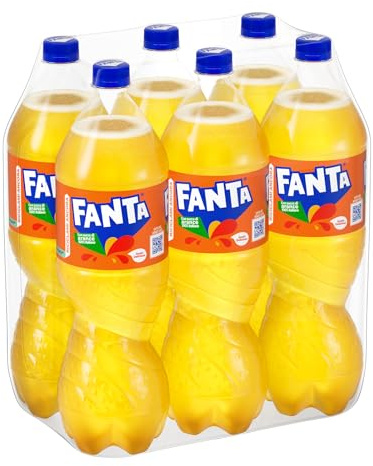 Fanta Original Gusto di Arancia, con Succo di Arance Italiane, Senza Aggiunta di Conservanti, Bottiglia PET 100% riciclabile, Gusto Rinfrescante, Bevanda Analcolica Frizzante – 6 Bottiglie da 1.5 L