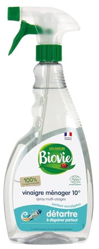 Biovie - Spray vinagre eucalipto 10° - Droguerie - Ecodetergente - Spray de 750 ml