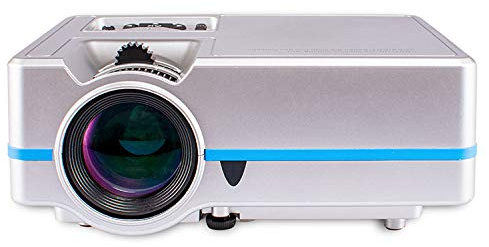 CGOLDENWALL Mini proiettore LED Smart portatile 2000 lumen proiettore filmato con Android 6.0 WiFi Keystone Correzione per Full HD 1920 x 1080P Video Home Cinema (argento)