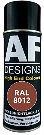 4 IN 1 Ral 8012 Rojo-Marrón Dickschichtlack Laca Spray Lata de Aerosol