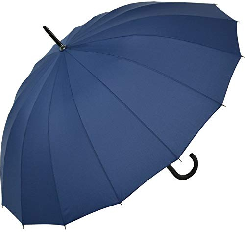 iX-brella Long - Paraguas de alta calidad de 16 varillas con automático resistente a tormentas, 100 cm