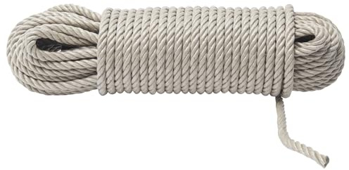 WERKA PRO Corde Polypropylène Résistante aux Intempéries, Longueur 25 m, Utilisation Universelle, Bonne Résistance à l'Humidité, Corde Épaisse Polyvalente, Beige, Ø 10 mm