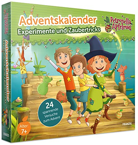 FRANZIS 67202 - Adventskalender Petronella Apfelmus - Experimente und Zaubertricks, 24 spannende Versuche zum Advent, für Kinder ab 7 Jahren