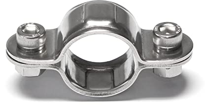 PRIOstahl Rohrschellen Schlauchschelle Bügelschelle Befestigungschellen Schellen - Rohrschelle single 25mm x 1 Stück für Rohrbefestigung Rohrhalterung Rohrklemme Rohr Kabel aus Edelstahl V2A