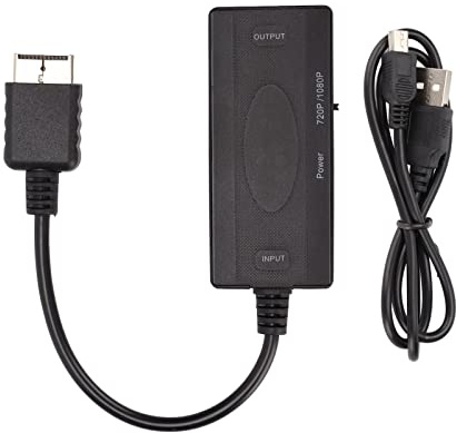 Annadue HDMI Switch Game Console Adapter, HDMI Selector Cable Fast Signal Transmission Adapter for PS2 to HD Multimedia Interface Converter for HDTV