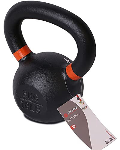 Kettlebell Gietijzer 8KG - Breed Handvat