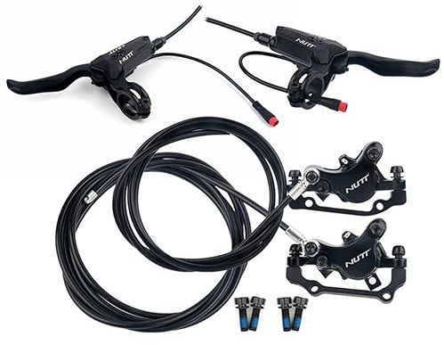 FukkeR Fahrrad Hydraulische Scheibenbremse Vorne Hinten Set 1300mm 2100mm MTB Aluminiumlegierung Bremse Mit 2 Kolben Klemme Rennrad Ölbremse Für BMX XC