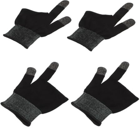 HEMOTON Gaming Touchscreen Handschuhe Zweifinger Handschuhe Aus Carbonfaser Dünn Schweißresistent Rutschfest Für Mobiles Spielen