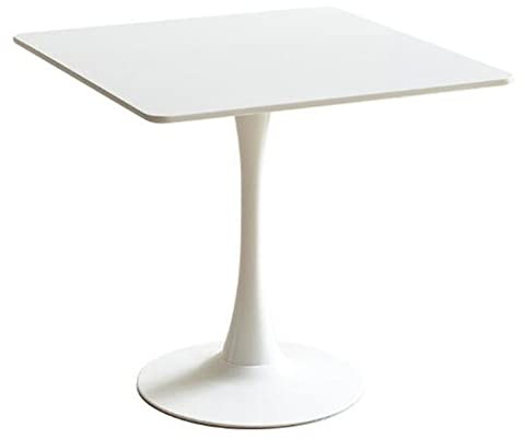Table de salle à manger rectangulaire tulipe blanche petite table ronde minimaliste laquée au four Table à manger du milieu du siècle pour balcon négociations magasin de thé au lait