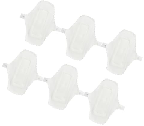 GOOHOCHY Reusable Waterproof Menstrual Cloth Pads with Button Washable Pantyliners for Travel and Daily Use 7.09X5.12In 6 Pack
