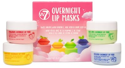 W7 Sweet Dreams Overnight Lip Masks - Gift Set - Lip Treatment with Aloe Vera & Vitamin E - Hydrating, Moisturising Formula