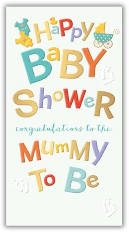 Glückliche Babyparty-Karte, Mummy to be, hergestellt in Großbritannien