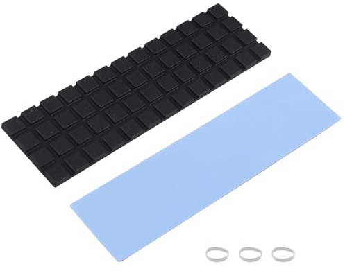 ZDE Dissipatore di Calore M.2 70x20x2mm con Cuscinetto Termico in Silicone per PC Laptop Raspberry Pi NGFF PCIe NVMe SATA M.2 2280 SSD Raffreddamento