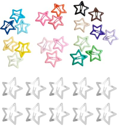 MYGLOAR Set 30 Fermagli per Capelli Multicolori - Copricapi per Bambini e Ragazze