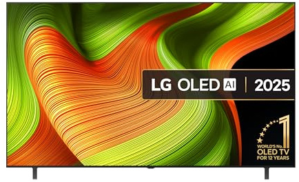 LG OLED77B56LA 77-Inch OLED 4K UHD Smart TV, B5 Series, (α8 AI Processor, Dolby Atmos, Freeview Play and Amazon Alexa, 120Hz) [Model 2025]