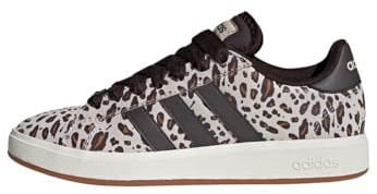 adidas Women's Grand Court Base 00s Shoes, Crystal Linen/Aurora Coffee/core White, 6 UK