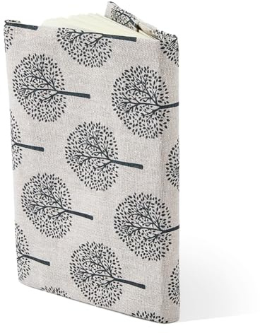 SUPERFINDINGS A5 Buchumschläge Aus Baumwollleinen Baum Waschbar Buchumschläge Stoffhüllen Für Bücher Schutzhüllen Aus Weichem Stoff Taschenbuchschutz Für Hardcover Romane Leser