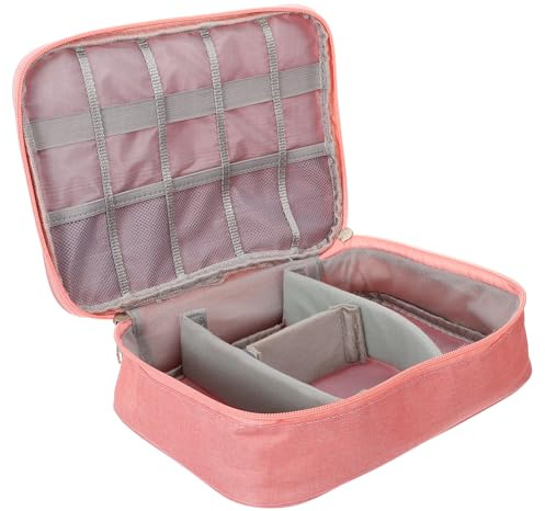 FRCOLOR Professionelle Tragbare Diabetikertasche Klein aus Leichtem Stoff mit Reißverschluss für Blutzuckermessgerät und Diabeteszubehör Kompakter Organizer für Reisen und Alltag