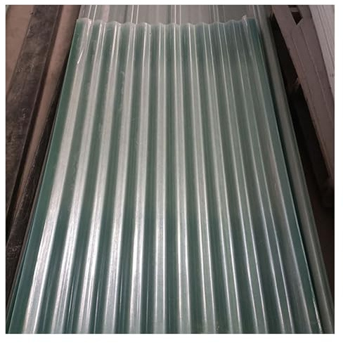 WBBML Hojas Techo Corrugado Placa Ondulada Frp Fácil de Procesar Policarbonato Plancha Cubierta de Las Gradas de Un Estadio(0.9x1.4m/2.95x4.59ft)