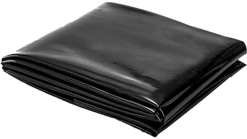 Revestimiento grande impermeable negro para estanques, lona de goma para estanques de peces, cubierta de agua de jardín resistente al desgarro, ideal para base de estanque preformada