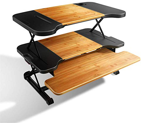 OOFAYWFD Sitz-Steh-Schreibtisch Aufsatz, Höhenverstellbar, 66x42x46 cm, Modern, für Bürogebrauch und Schreiben