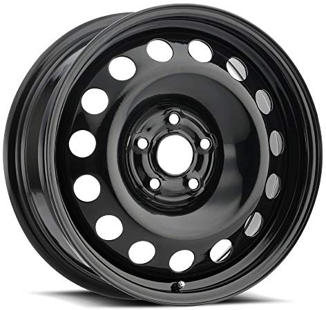 VISION 16 Inch 5x100 Wheel Rim SW60 Snow 16X6.5 +38 Black