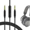 GEEKRIA QuickFit Audio Kabel Kompatibel mit V-MODA Crossfade LP, Crossfade 2, M & D MG20, 3.5mm AUX Ersatz-Stereokabel für Kopfhörer mit Inline-Mikrofon und Lautstärkeregler (1.2m)