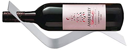 Portabottiglie singolo in acciaio inox da tavolo