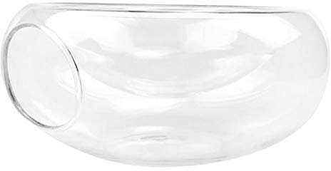 Creative Molecular Cuisine Transparent Glass Bowl, 260Ml Dry Ice Salad Bowl with Stable Base and Elegant Design for Weddings, Parties, Receptions, and Events