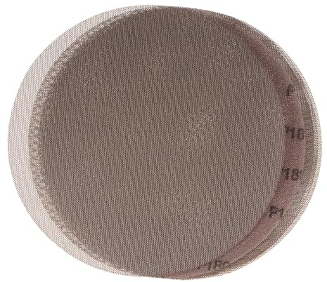 sourcing map 5pcs Mesh Sanding Discs 9 Inch Hook and Loop Sanding Net 180 Grits Dust Free Abrasive Pads for Car Wood Drywall Metal Polishing & Grinding