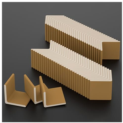 Kantenschutz Umreifungsbänder Aus Pappe 500er Packung, L-Vorstand Kanten-Eckenschutz Für Palette Wand Karton Möbel Geschäft Schutzstreifen Für Verpackungen ( Color : T-5mm W-6cm/2.3 , Size : L-30cm/1