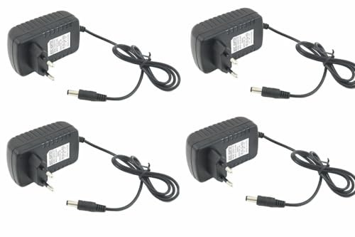 4 Alimentatori alimentatore stabilizzato trasformatore 220V telecamere 12V 2A 4P