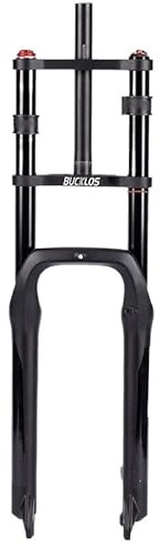Gerrit Federgabel MTB Gabel 20 26 Zoll Fatbike Gabel Doppel Schulter Mountainbike Suspension Fett Reifen Fahrrad Luft Gabel for Schnee Strand Fahrrad Fahrradgabeln (Color : Fork 26x4.0 inch)