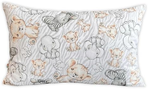 HOUSE ART LIFE Kinder Kissenbezug 40x60 cm - Baumwolle Baby Kopfkissenbezug, Kleinkind Kissenbezug mit Reißverschluss, Bettwäsche für Jungen Mädchen, Ideal für Kinderzimmer, Babybett & Kinderwagen