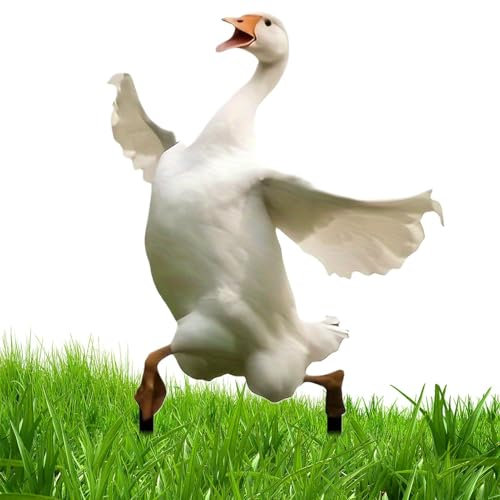 Mwqpgyh Gartendekoration – lustige Enten-Gartendekoration – niedliche Innen- und Außendekoration, 30 cm, multifunktionale Gartenstecker für Garten, Rasen, Hof