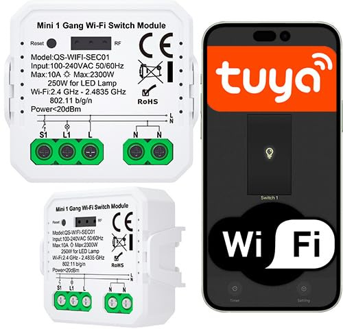 Sone Smart One WLAN Lichtschalter Modul Tuya 10A 230V Weiß