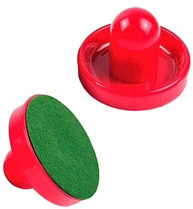BESPORTBLE 2stücke Air Hockey Pushers Pucks Ersatzset Aus Robustem Ergonomische Hockeygriffe Airhockey Zubehör Für Spieltische Und Wettkampfspiele