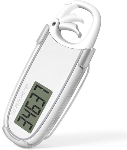 Podómetro Simple - Podómetro 3D para Caminar, Big Digital | Pantalla De Pedómetros Simples, Clip De Rastreador De Pasos Extraíble para Hombres, Mujeres, Niños, Adultos, Personas Mayores