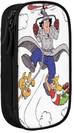 YINGD Inspector Gadget - Estuche para lápices para profesionales ocupados, diseño elegante con 5 ranuras para bolígrafos y bolsillo oculto (logotipo personalizado), multicolor, Estilo europeo y