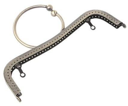 Handväskshandtag, 1 st metall fyrkantig ram for sömnad handväsks- och väsktillbehör mynthandtag väska gör-det-själv-verktyg for gör-det-själv-väsktillverkning hantverk (guld)(Bronze)