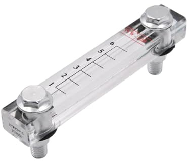 harayaa Indicador de Nivel de Hidráulico, Indicador de Nivel de Aceite para Tanque de Aceite, Pantalla Intuitiva, Medidor de Flujo, Herramientas de Med, Xyw 100