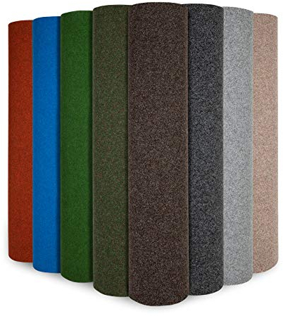 Floordirekt Alfombra de césped Farbwunder Park | Resistente y Resistente a la Intemperie | Alfombra de césped Artificial para terraza, balcón y Tiempo Libre | Exterior (Antracita, 100 x 100 cm)