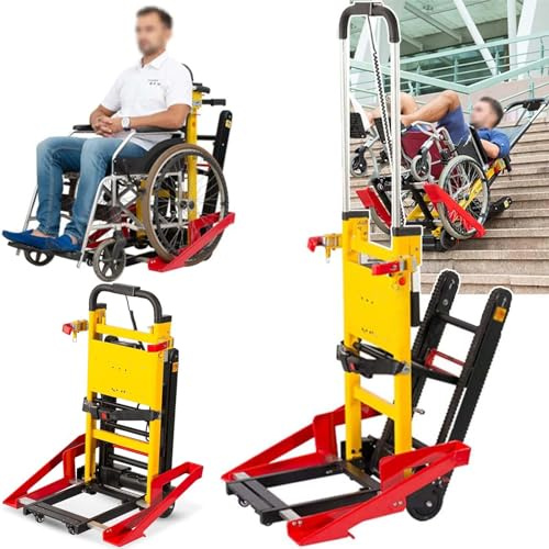 Elektrischer Treppensteiger mit Raupenfahrwerk, Dockingauto für elektrische Rollstühle, zusammenklappbarer tragbarer Treppenwagen für Rollstühle, leichter Elektrorollstuhl für Patienten oder älte