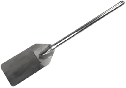 Fenteer Espátulas Extra largas de Acero Inoxidable, Cuchara de Mango Largo, Paleta Grande para, para Granjas, ollas Grandes, Maestros, 30 in