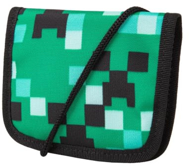 McNeill Game Zone Brustbeutel für Kinder – Geldbeutel zum Umhängen mit Klettverschluss, Reißverschlussfächern & Klarsichtfach – Kinder Portemonnaie für Schule, Ausflüge und Reisen – 12 × 10 cm