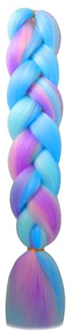 EIHI 1PCS Extension per Treccine Africane Extension,24Riaggiunta Meches Treccia Capelli,Jumbo Braisd,Extension Capelli Treccine,Capelli Sintetici per Treccine,Ciocche Colorate per Trecce