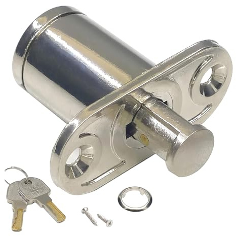 Bullone a Cilindro Per Mobili Con Serratura Per Porta Scorrevole in Acciaio Inossidabile Tipo Pesante Per Mobili Cassetti Armadi Pressione Del Cassetto Tipo Pesante
