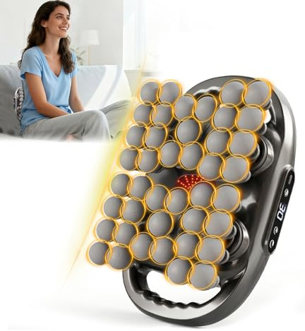 Soffiya Back Massager for Pain Relief Deep Tissue, 42 Head Massage Gun Deep Tissue with 9 Modes & 9 Levels, Electric Percussion Massager Gun for Pain Relief, Portable for Athletes Muscle Relief