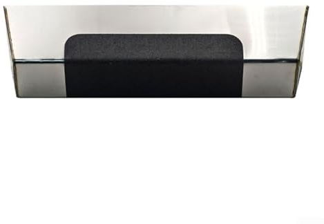 Bac à mastic en acier inoxydable avec coutures étanches et design ergonomique pour un mélange propre et une application rapide de la boue et du ciment sur les chantiers (30,5 cm)